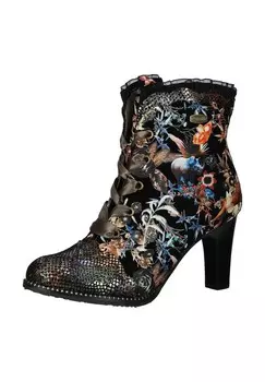 Кожаные ботильоны LAURA VITA, цвет Cafe