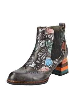 Кожаные ботильоны LAURA VITA, синий