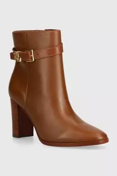 Кожаные ботильоны Lauren Ralph Lauren Bailey, коричневый