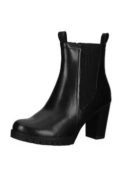 Кожаные ботильоны MARCO TOZZI, черный