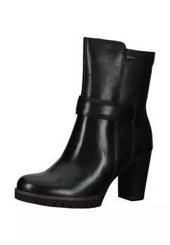 Кожаные ботильоны MARCO TOZZI, черный