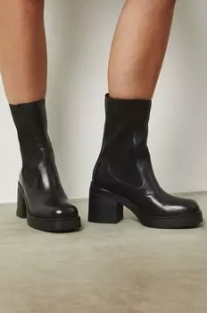 Кожаные ботильоны Medicine, черный