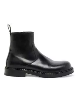Кожаные ботильоны на молнии Wardrobe Bottega Veneta, черный