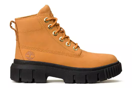 Кожаные ботильоны на платформе Greyfield Timberland, желтый