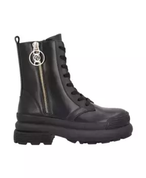 Кожаные ботильоны на шнуровке Liu Jo, черный