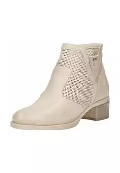 Кожаные ботильоны Nerogiardini, цвет champagne