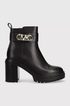 Кожаные ботильоны Parker MICHAEL Michael Kors, черный