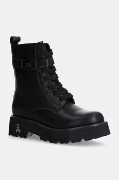 Кожаные ботильоны Patrizia Pepe для мальчиков и девочек, черный