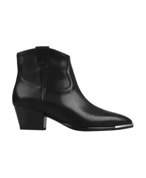 Кожаные ботильоны с металлическими деталями Ash, черный
