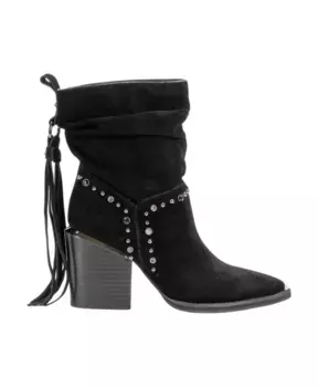 Кожаные ботильоны с острым носком Alma En Pena, черный