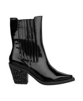 Кожаные ботильоны с острым носком Alma En Pena, черный