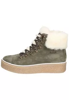 Кожаные ботильоны SANSIBAR, оливковый