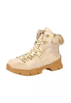 Кожаные ботильоны SCAPA, бежевый