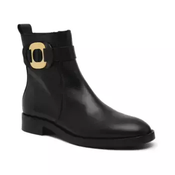 Кожаные ботильоны See by Chlo, черный