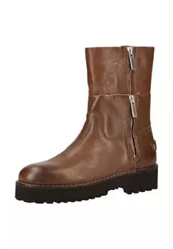 Кожаные ботильоны SHABBIES AMSTERDAM, серый