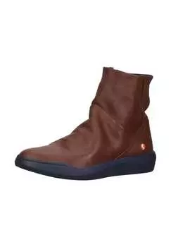 Кожаные ботильоны Softinos, цвет cognac