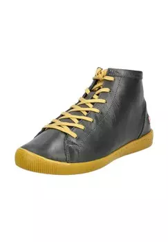 Кожаные ботильоны Softinos, темно-серый