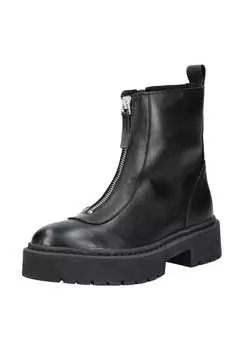 Кожаные ботильоны Steve Madden, черный