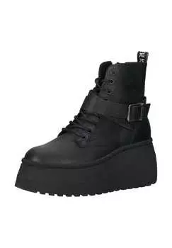 Кожаные ботильоны Steve Madden, черный