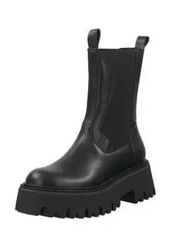 Кожаные ботильоны Steve Madden, черный