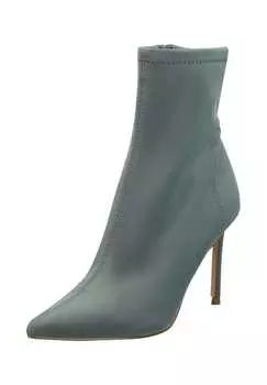Кожаные ботильоны Steve Madden, серый