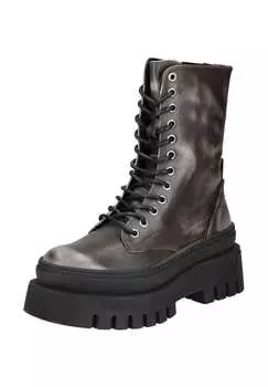 Кожаные ботильоны Steve Madden, серый