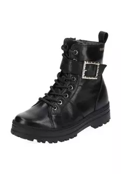 Кожаные ботильоны Tamaris, черный