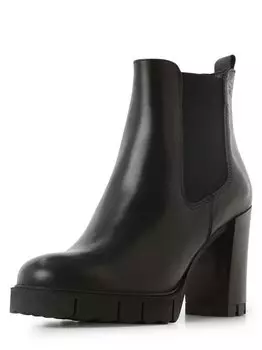 Кожаные ботильоны Tamaris, черный