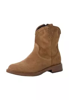 Кожаные ботильоны Tamaris, цвет Camel