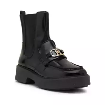 Кожаные ботильоны Tommy Hilfiger, черный