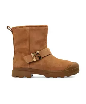 Кожаные ботильоны Tory Burch, бежевый