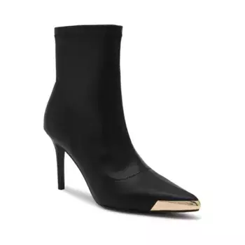 Кожаные ботильоны Versace, черный