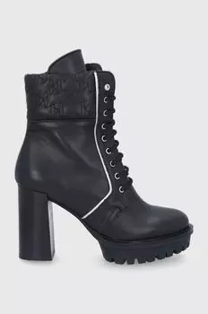 Кожаные ботильоны Voyage IV KL30140.Черный.Lthr Karl Lagerfeld, черный
