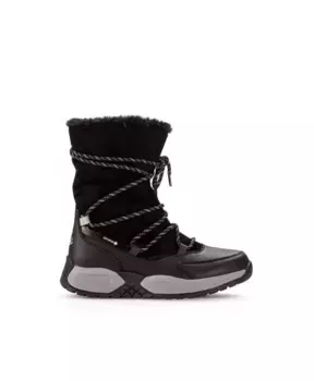 Кожаные ботильоны в зимнем стиле Gabor, черный