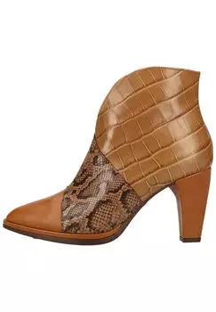 Кожаные ботильоны wonders, цвет Camel