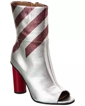 Кожаные ботинки Anya Hindmarch, серебряный
