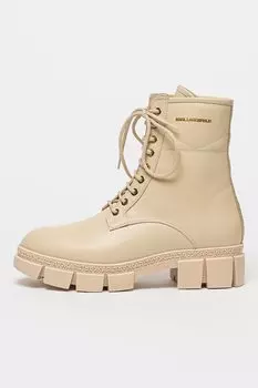 Кожаные ботинки Aria Karl Lagerfeld, бежевый