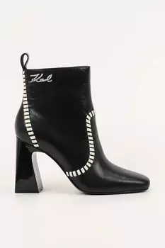 Кожаные ботинки Astra Nova Karl Lagerfeld, черный