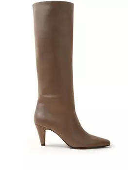 Кожаные ботинки без застежек Claudie Pierlot, коричневый