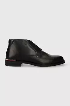 Кожаные ботинки броги CORE RWB HILFIGER LTH L BOOT Tommy Hilfiger, черный