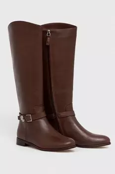 Кожаные ботинки Brooke Tall Lauren Ralph Lauren, коричневый