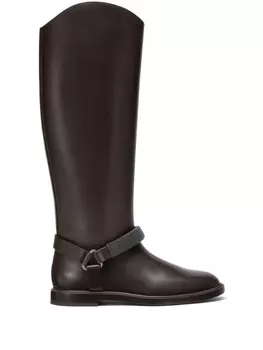 Кожаные ботинки Brunello Cucinelli, коричневый