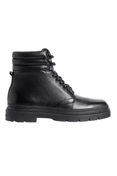 Кожаные ботинки Calvin Klein, черный