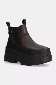 Кожаные ботинки Chelsea Brisbane Ugg, коричневый