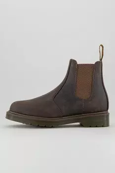 Кожаные ботинки Челси 2976 с текстилем Dr Martens, коричневый