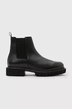 Кожаные ботинки челси AllSaints VINCE BOOT, черный