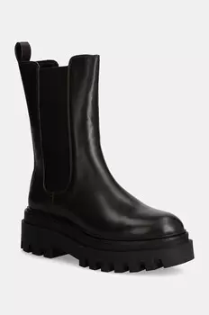 Кожаные ботинки челси Calvin Klein Jeans FLATFORM CHELSEA BOOT MG LTH, коричневый