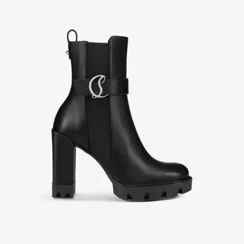 Кожаные ботинки челси CL 100 с логотипом Christian Louboutin, черный