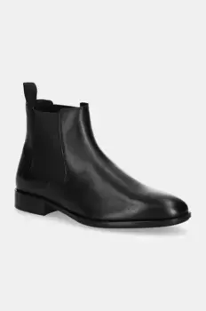 Кожаные ботинки челси Colby BOSS, черный