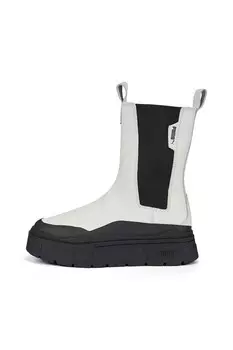 Кожаные ботинки челси Mayze Stack с текстилем Puma, черный